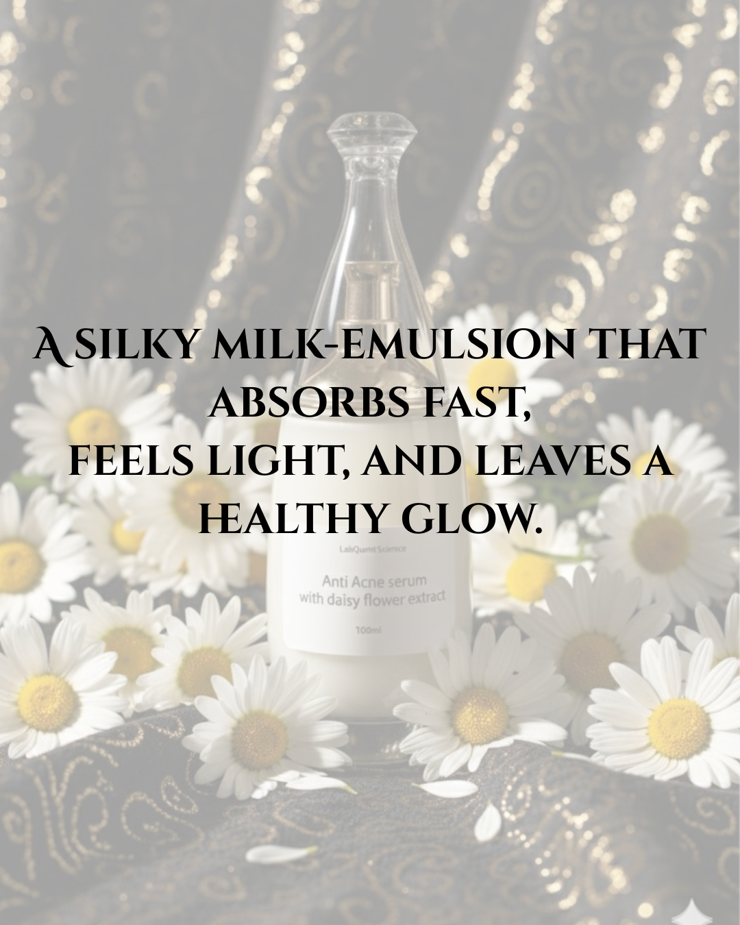 Milky Anti-Acne Serum with Daisy Flower Extract & Miracne™ A soft, luxurious milk-serum that calms acne + brightens skin tone. - 2